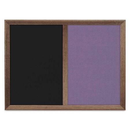 United Visual Products Enclosed Corkboard, 1 Door, 60"x36", 4" Fra UV3417-WHITE-PEARL
